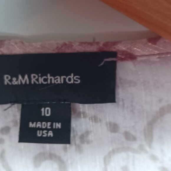 Vintage R&M Richards Cardigan Jacket Womens 10 Purple Patchwork Sheer Whimsy - Picture 7 of 9